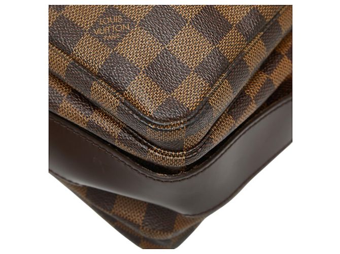 Borsa a Spalla Damier Naviglio Louis Vuitton Marrone - vista 4