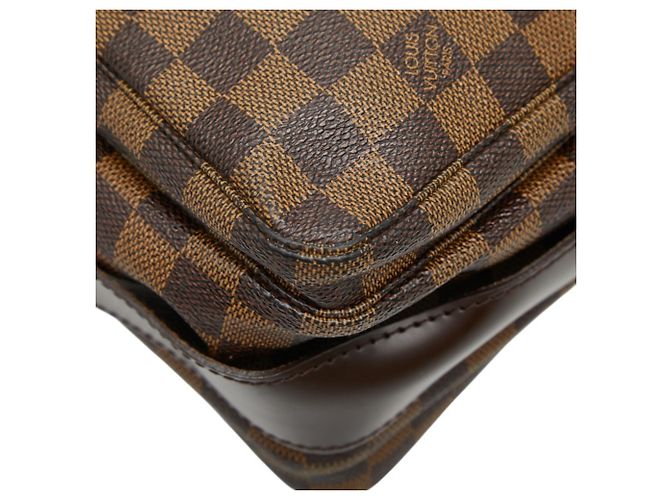 Borsa a Spalla Damier Naviglio Louis Vuitton Marrone - vista 7