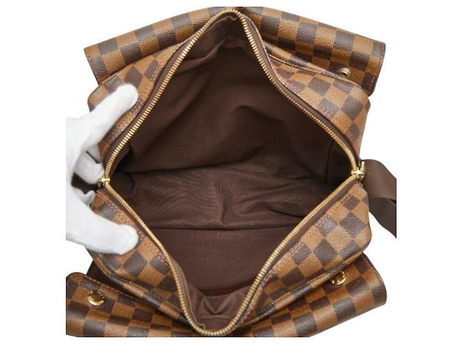 Borsa a Spalla Damier Naviglio Louis Vuitton Marrone - vista 8
