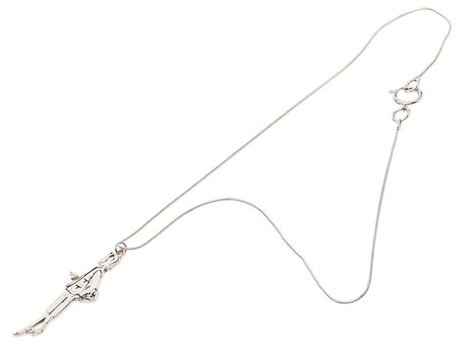 Collana Mademoiselle di Chanel Nero Argento - vista 3