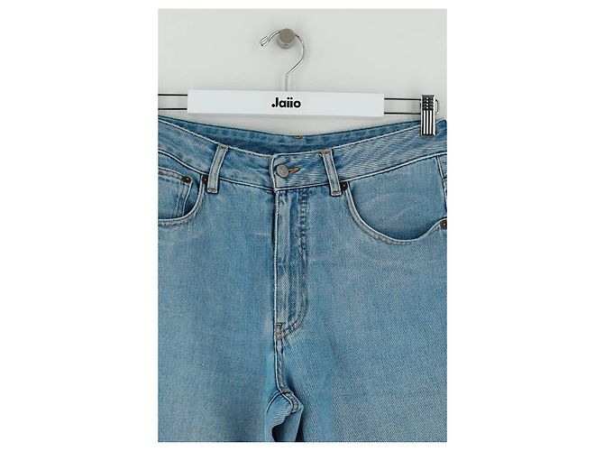 Maison Martin Margiela Jeans largos de algodão azul - vista 2