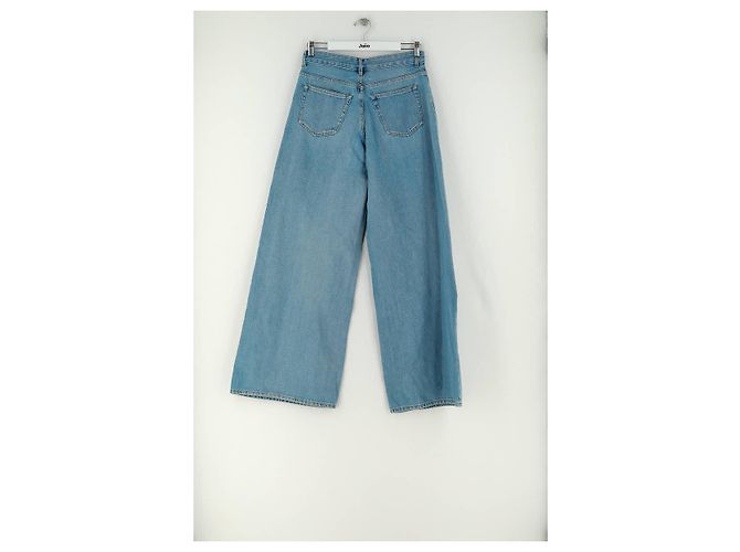Maison Martin Margiela Jeans largos de algodão azul - vista 4