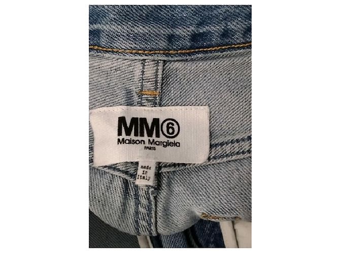 Maison Martin Margiela Jeans largos de algodão azul - vista 5
