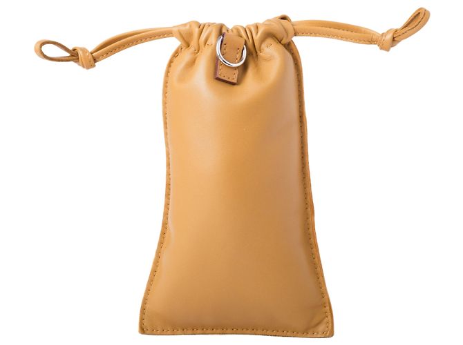 Custodia per telefono Hermès Pilo in agnello Milo D'oro Giallo - vista 3