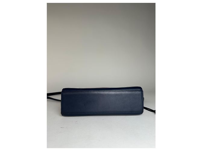 Vintage Courreges 2WAY Lederhandtasche Marine Pink - Ansicht 8