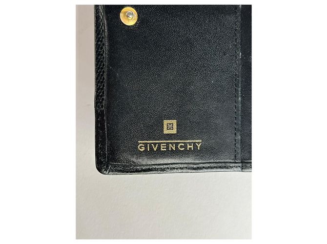 Vintage Givenchy Leather Wallet Black - view 4