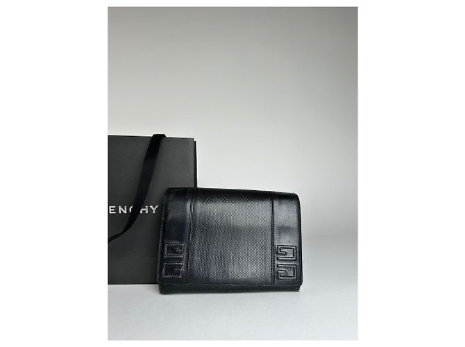 Vintage Givenchy Leather Wallet Black - view 8