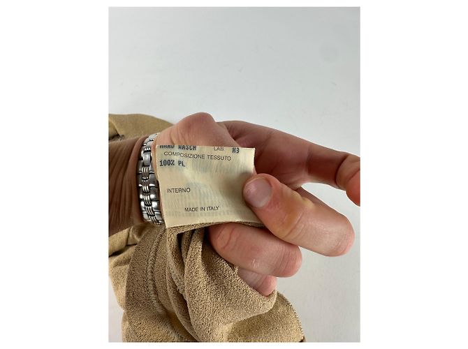 Vintage Fendi Roma Wollrollkragenpullover M Beige - Ansicht 12