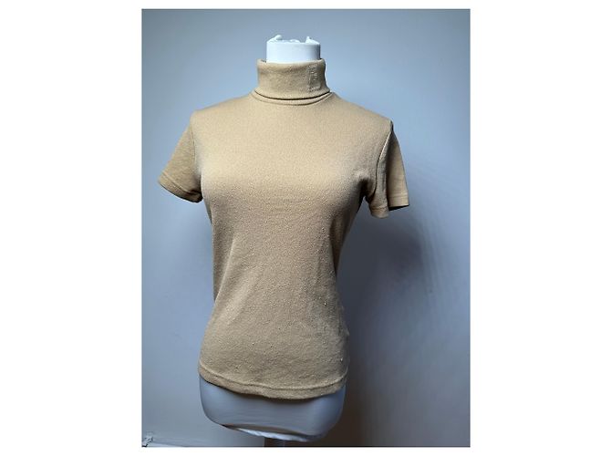 Vintage Fendi Roma Wollrollkragenpullover M Beige - Ansicht 13