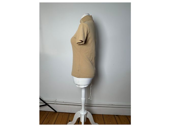Vintage Fendi Roma Wollrollkragenpullover M Beige - Ansicht 2