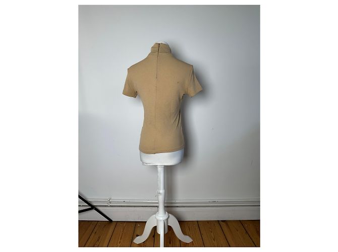 Vintage Fendi Roma Wollrollkragenpullover M Beige - Ansicht 3