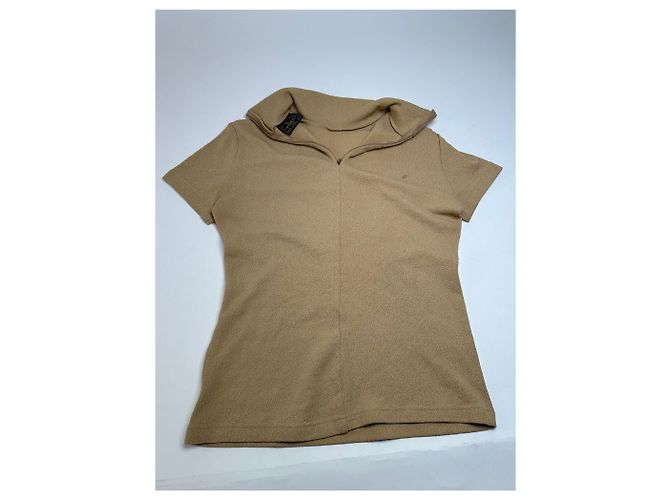 Vintage Fendi Roma Wollrollkragenpullover M Beige - Ansicht 9