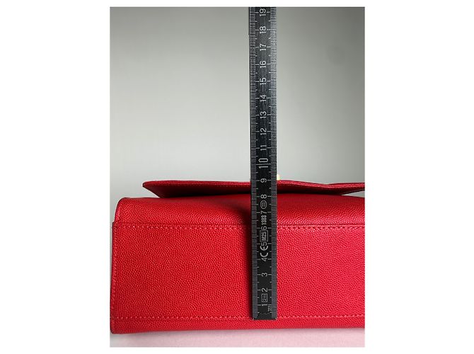 Vintage Givenchy Leder-Canvas Multiway Tasche Rot - Ansicht 15