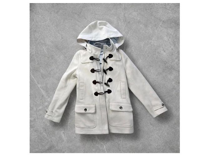 Tommy Hilfiger Duffle-Coat - Creme/Ecru - Größe M - Makelloser Zustand Aus weiß - Ansicht 2