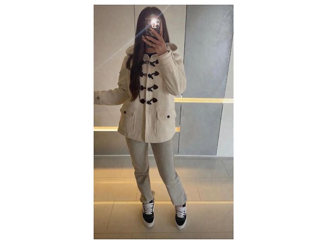 Tommy Hilfiger Duffle-Coat - Creme/Ecru - Größe M - Makelloser Zustand Aus weiß - Ansicht 7