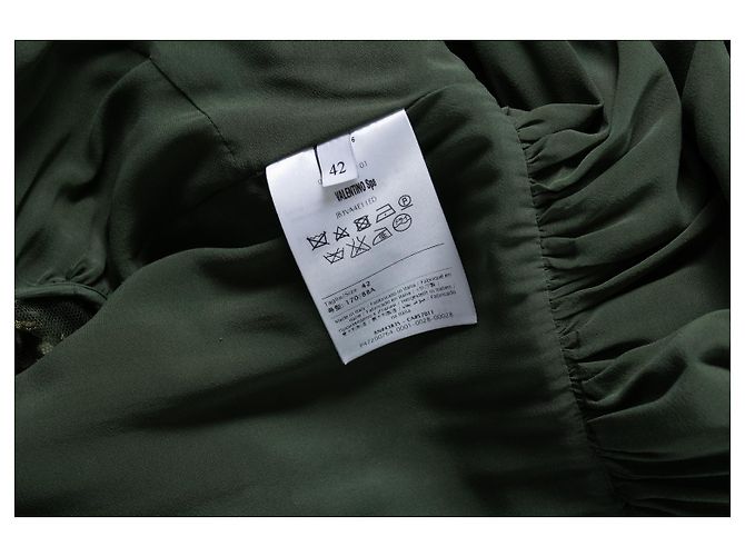 Valentino, verziertes Tüllkleid in Grün - Ansicht 10