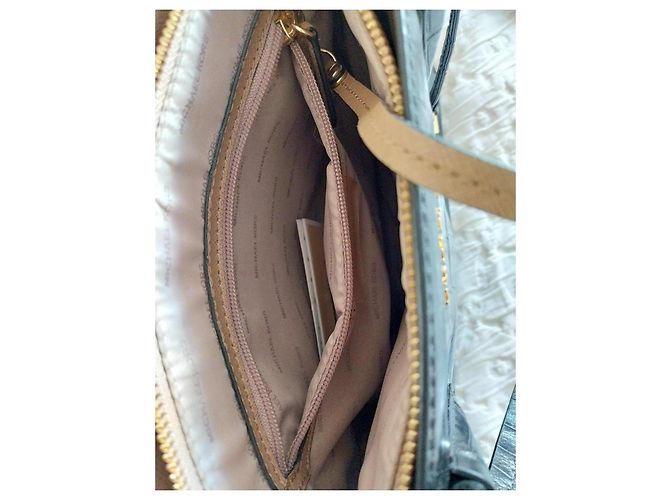 Borsa Tote in pelle effetto coccodrillo MICHAEL Michael Kors Mercer Nero - vista 10