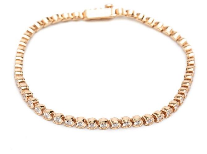 Bracciale C di Cartier in oro rosa 18K con diamante - vista 2