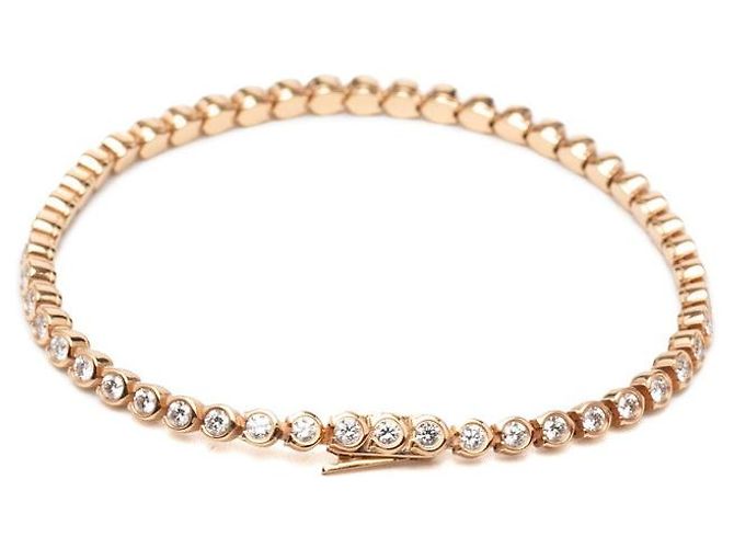 Bracciale C di Cartier in oro rosa 18K con diamante - vista 3
