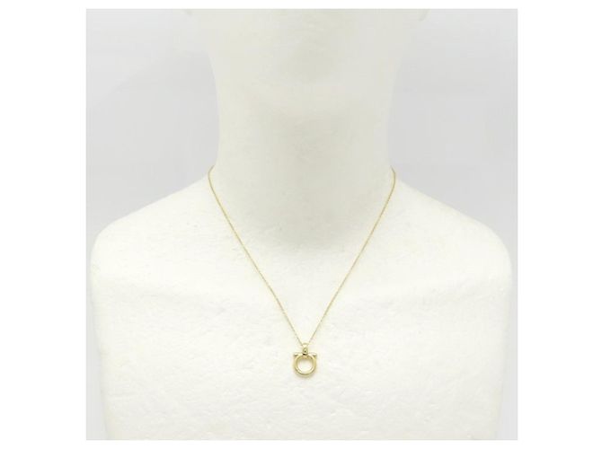 Collana Gancini Salvatore Ferragamo in oro giallo 18K - vista 3