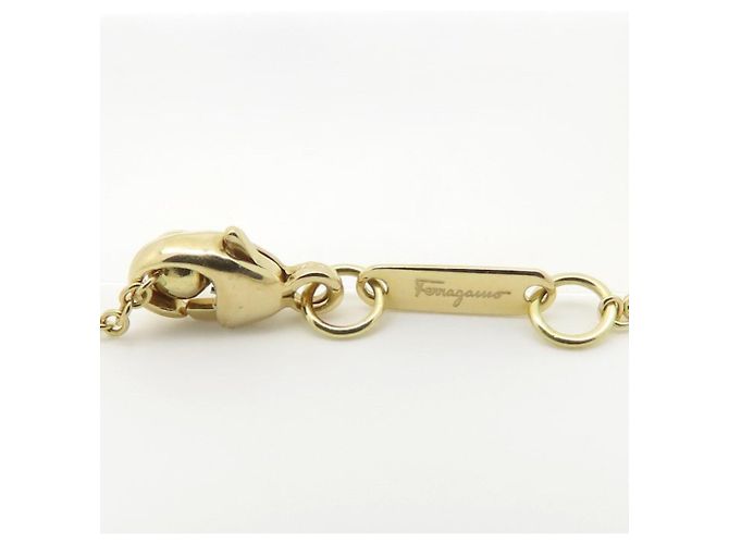 Collana Gancini Salvatore Ferragamo in oro giallo 18K - vista 7