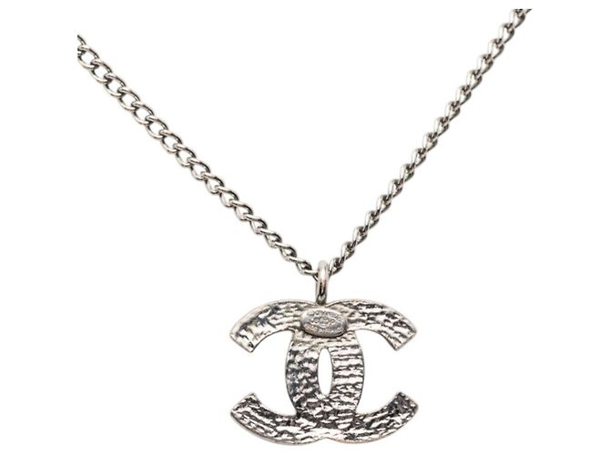 Timeless Collar Péndulo Stud Coco Mark de Chanel Plata - vista 2