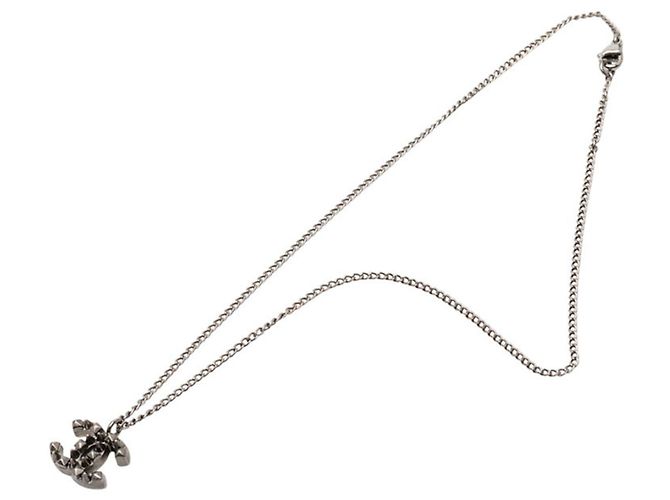 Timeless Collar Péndulo Stud Coco Mark de Chanel Plata - vista 3