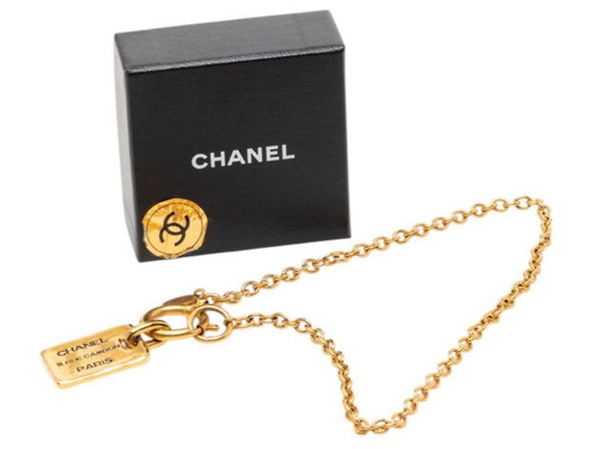 Collana Placca Tag Le Cambon 31 RUE CAMBON di Chanel D'oro - vista 5