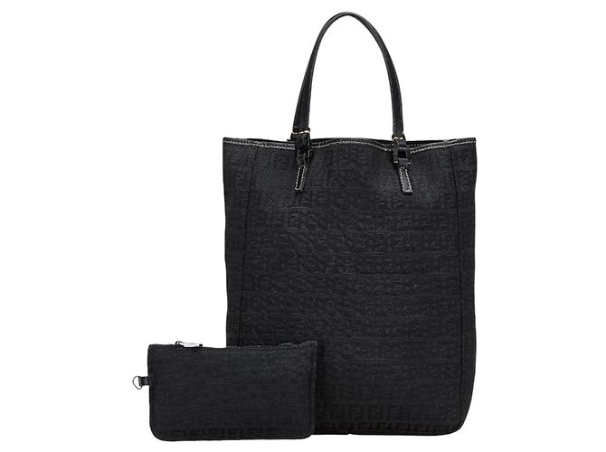 Borsa Fendi Zucchino Nero - vista 15