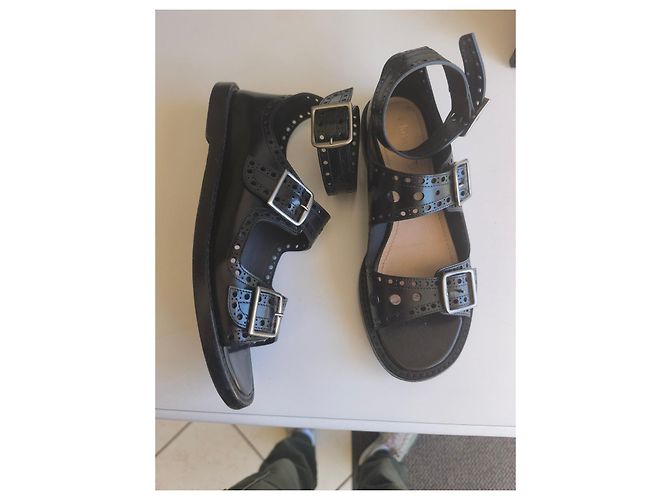 Sandali Dior in pelle nera Nero - Ansicht 3