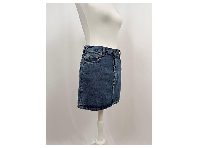 & Other Stories Minifalda de denim azul con 5 bolsillos - vista 3
