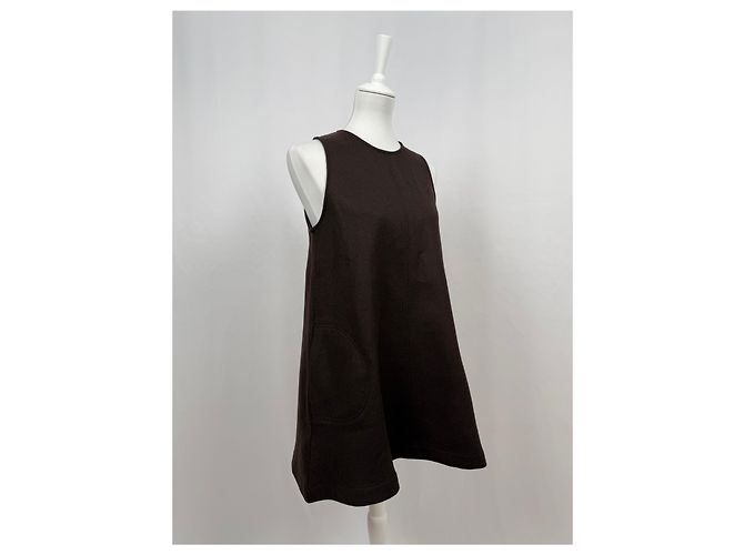 Autre Marque Vestido Le Emie marrón Castaño - vista 3