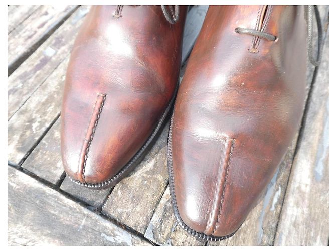 Richelieu 3 occhielli Berluti misura 6/5 40,5 senza forme per scarpe Marrone - vista 3
