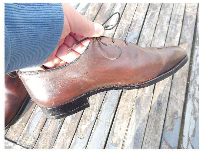 Richelieu 3 occhielli Berluti misura 6/5 40,5 senza forme per scarpe Marrone - vista 5