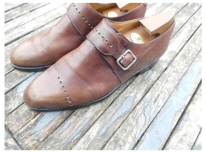 Mocassino con fibbia Berluti 6/5 40,5 senza calzatore Marrone - vista 3