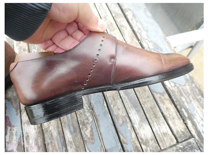 Mocassino con fibbia Berluti 6/5 40,5 senza calzatore Marrone - vista 4