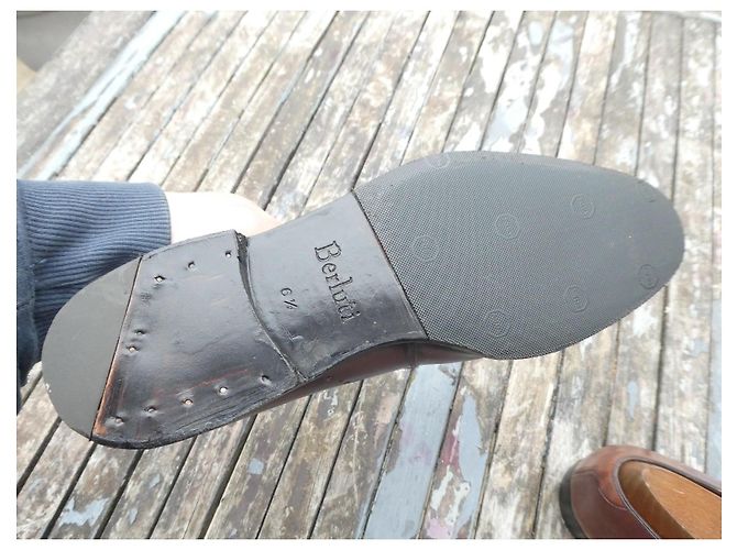 Mocassino con fibbia Berluti 6/5 40,5 senza calzatore Marrone - vista 7