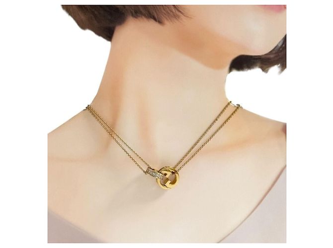 Collana Pendente a Doppia Catena Blondie da Donna Gucci - vista 10