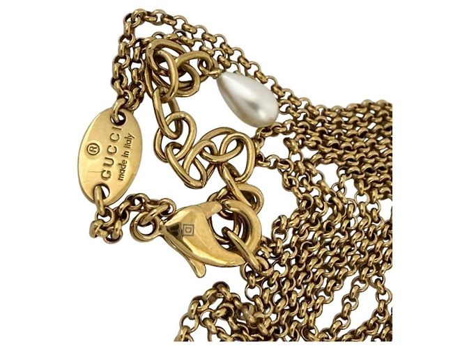 Collana Pendente a Doppia Catena Blondie da Donna Gucci - vista 4