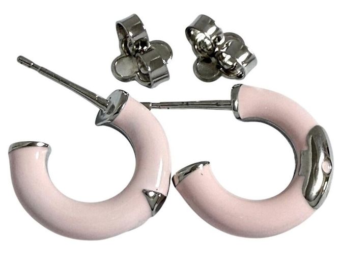 Orecchini a cerchio da donna Louis Vuitton - Creole Miss LV in rosa - vista 2