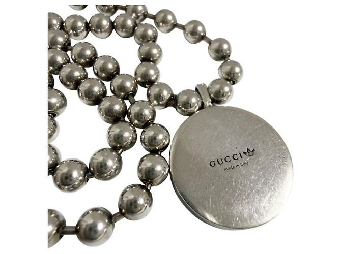 Collana Pendente da Uomo Gucci Adidas Trefoil Argento - vista 6