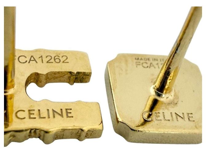 Céline Orecchini asimmetrici in metallo di Celine per donne - vista 7