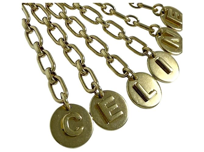Céline Charm per borsa in catena con medaglia logo Celine per donne - vista 5
