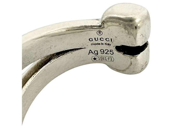 Gucci Silber 925 Pferdezaum Ohrringe - Ansicht 8