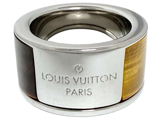 Anello Larghezza Uomo Louis Vuitton in Occhio di Tigre - vista 4