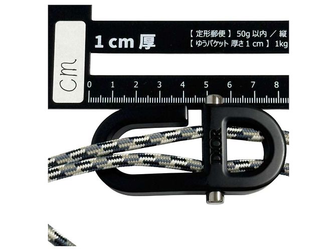 Herren Seilgürtel von Christian Dior Schwarz - Ansicht 10