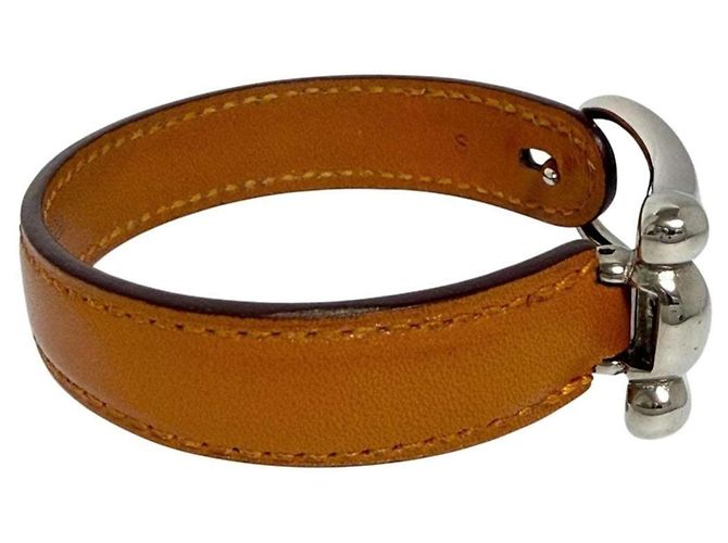 Herren Leder Charm Armband von Hermès Braun - Ansicht 2