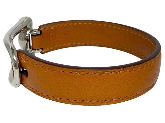 Herren Leder Charm Armband von Hermès Braun - Ansicht 3