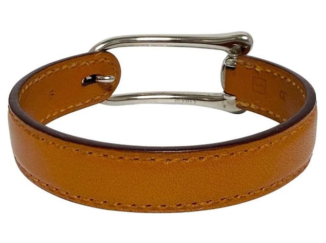 Herren Leder Charm Armband von Hermès Braun - Ansicht 4