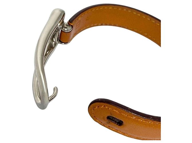Herren Leder Charm Armband von Hermès Braun - Ansicht 5